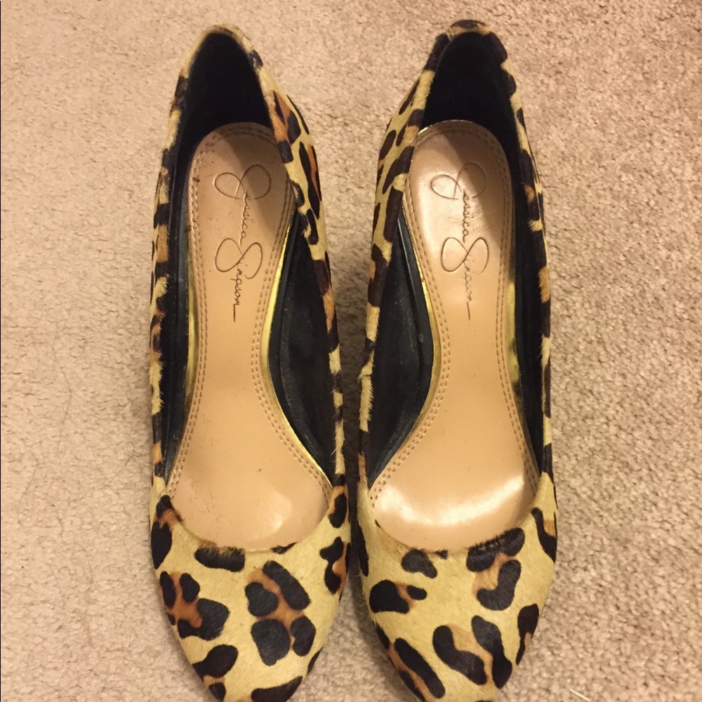 Leopard wedges